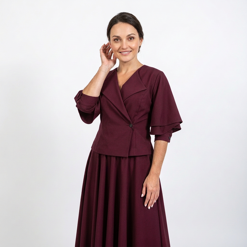 Derinys "Izolda" (bordo) - Image 4